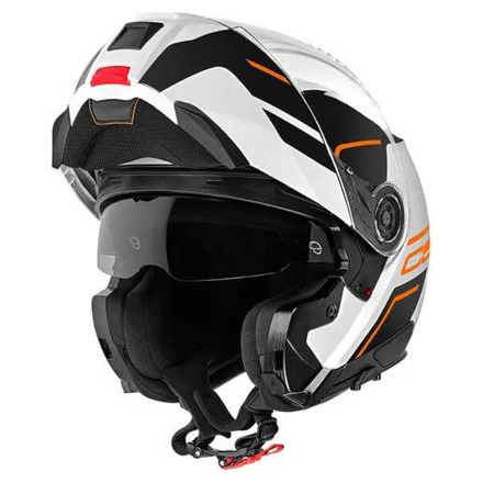 Schuberth C5 Master Systeemhelm, Wit-Oranje (3 van 3)