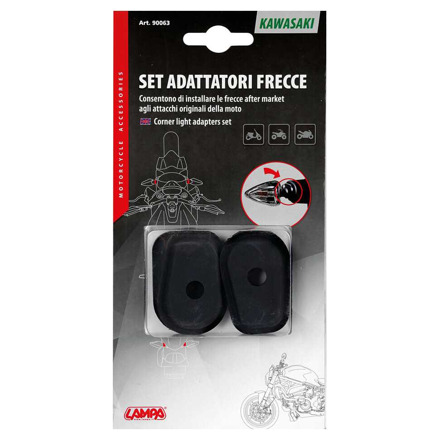 Lampa Corner Lights Adaptors Kawasaki, Zwart (2 van 3)