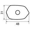Lampa Corner Lights Adaptors Kawasaki 2012>, Zwart (Afbeelding 3 van 4)