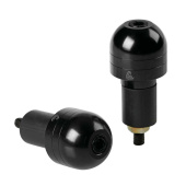 Universal Bar Ends Rond - Zwart