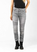 Betty Biker Motorjeans - Licht Grijs