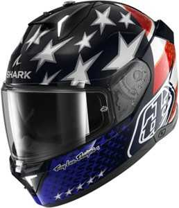 Skwal i3 US Flag Integraalhelm - Blauw-Rood