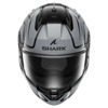 Shark D-Skwal 3 Drone Integraalhelm, Zilver-Zwart (Afbeelding 2 van 3)
