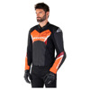 Alpinestars Faster V3 Leren Motorjas, Zwart-Rood-Fluor (Afbeelding 3 van 3)