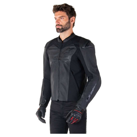 Alpinestars Faster V3 Airflow Leren Motorjas, Zwart (3 van 3)