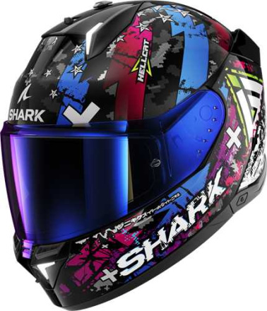 Skwal i3 Hellcat Integraalhelm - Zwart-Blauw