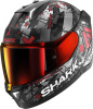 Shark Skwal i3 Hellcat Mat Integraalhelm, Zwart-Rood (Afbeelding 1 van 3)