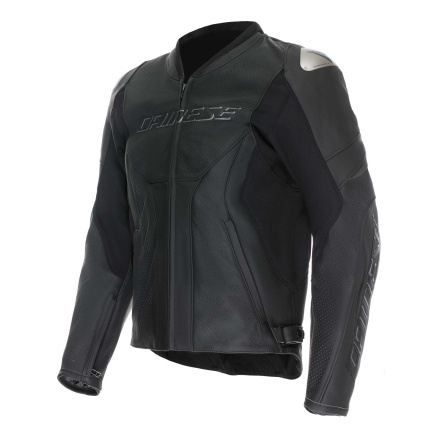 Dainese Racing 5 Perf Leren Motorjas, Zwart-Zwart (1 van 2)