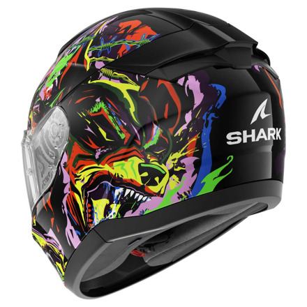 Shark Ridill 2 Raging Beast Integraalhelm, Zwart-Geel (3 van 3)