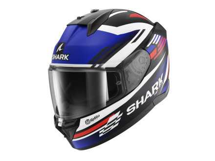 D-Skwal 3 Firstlap Mat Integraalhelm - Zwart-Blauw-Rood