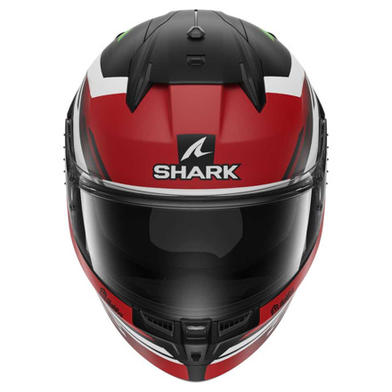 Shark D-Skwal 3 Firstlap Mat Integraalhelm, Zwart-Rood-Groen (2 van 3)