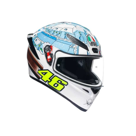 K1 S E2206 Rossi Winter 2017 Integraalhelm - Blauw-Wit