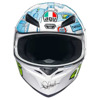 AGV K1 S E2206 Rossi Winter 2017 Integraalhelm, Blauw-Wit (Afbeelding 2 van 5)