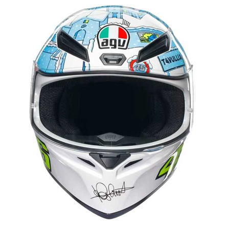 AGV K1 S E2206 Rossi Winter 2017 Integraalhelm, Blauw-Wit (2 van 5)