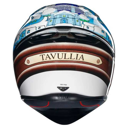 AGV K1 S E2206 Rossi Winter 2017 Integraalhelm, Blauw-Wit (4 van 5)