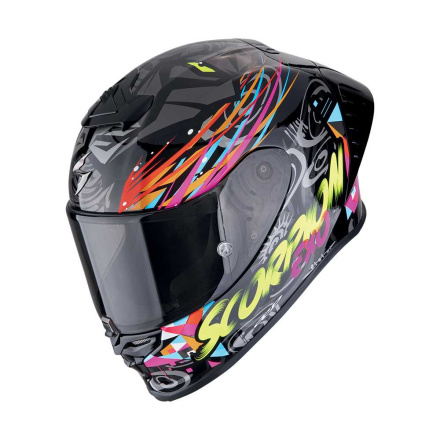 Exo-R1 Evo II Air Savage Integraalhelm - Zwart-Blauw-Roze