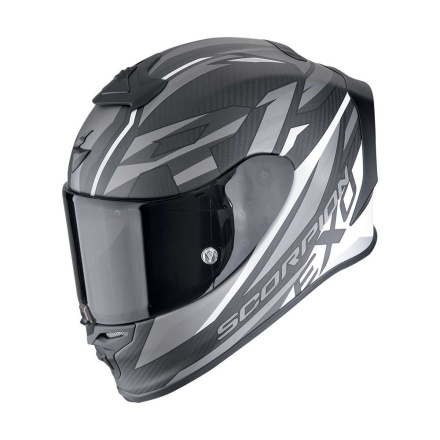 EXO-R1 Evo Carbon Air Runner Integraalhelm - Mat Zwart-Wit