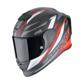 EXO-R1 Evo Carbon Air Runner Integraalhelm - Mat Zwart-Rood