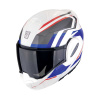 Exo-Tech Evo Furio Systeemhelm - Wit-Rood-Blauw