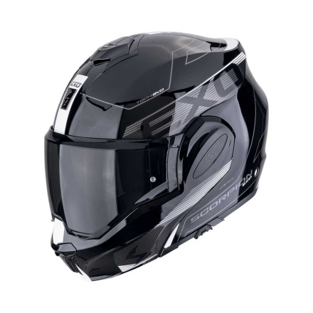 Exo-Tech Evo Traveller Systeemhelm - Zwart-Wit