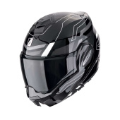 Exo-Tech Evo Conquer Systeemhelm - Zwart-Wit