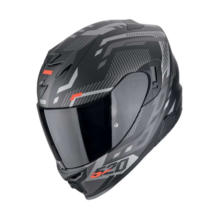 EXO-520 EVO AIR RANKA Integraalhelm - Mat Zwart-Zilver-Rood