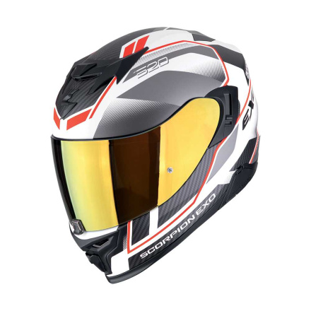 EXO-520 EVO AIR LENA Integraalhelm - Wit-Zilver-Rood
