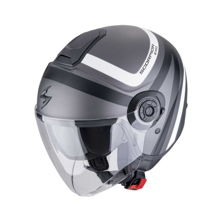 EXO-CITY II RIVA Jethelm - Zwart-Zilver-Wit