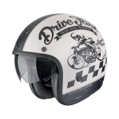 BELFAST EVO DRIVE FAST Jethelm - Beige-Zwart