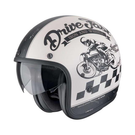 BELFAST EVO DRIVE FAST Jethelm - Beige-Zwart