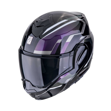 Exo-Tech Evo Furio Systeemhelm - Zwart met print