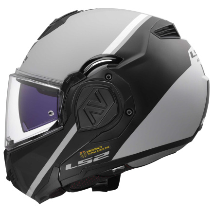 FF906 Advant Swipe Systeemhelm - Grijs-Zwart