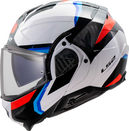 FF910 Advant II Triple Systeemhelm - Wit-Blauw-Rood