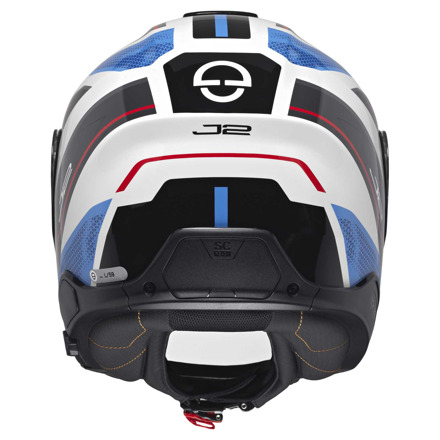 Schuberth J2 Sigma Jethelm, Wit-Blauw (4 van 5)