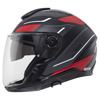 Schuberth J2 Sigma Jethelm, Zwart-Rood (Afbeelding 3 van 5)
