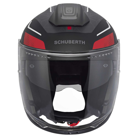 Schuberth J2 Sigma Jethelm, Zwart-Rood (4 van 5)