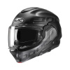 F100 Hetal Systeemhelm - Grijs-Zwart