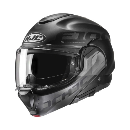 HJC F100 Hetal Systeemhelm, Grijs-Zwart (1 van 1)