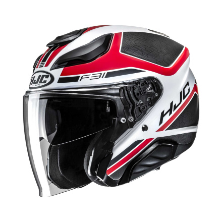 HJC F31 Ceron Jethelm, Wit-Rood (1 van 1)