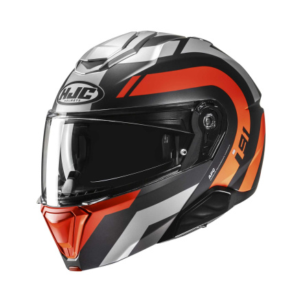 i91 Arven Systeemhelm - Rood-Grijs