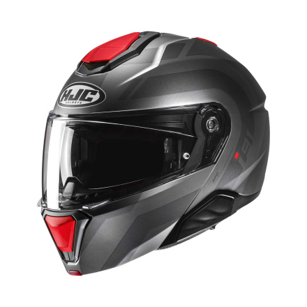 i91 Arven Systeemhelm - Zwart-Grijs