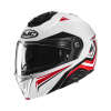 i91 Tricus Systeemhelm - Wit-Rood