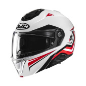 i91 Tricus Systeemhelm - Wit-Rood