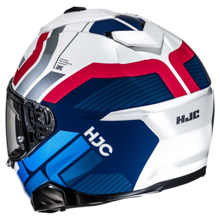 HJC i71 Viz Integraalhelm, Blauw-Rood (3 van 3)