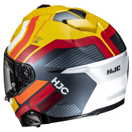 HJC i71 Viz Integraalhelm, Rood-Geel-Antraciet (3 van 3)