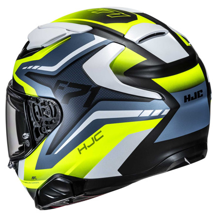 HJC F71 Fes Integraalhelm, Geel-Blauw (3 van 3)