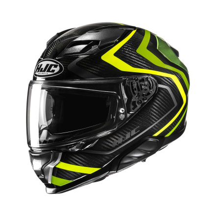 F71 Carbon Nevio Integraalhelm - Zwart-Geel