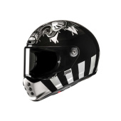 V10 Crania Integraalhelm - Zwart-Wit