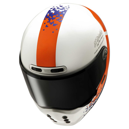 HJC V10 FQ20 retro Integraalhelm, Wit-Rood (4 van 4)