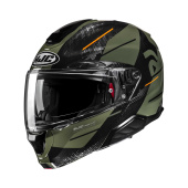 RPHA 91 Blat Systeemhelm - Zwart-Groen-Oranje